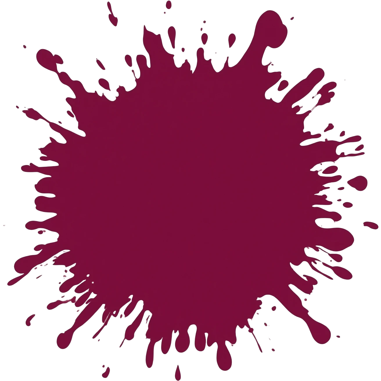 maroon splatter emoji