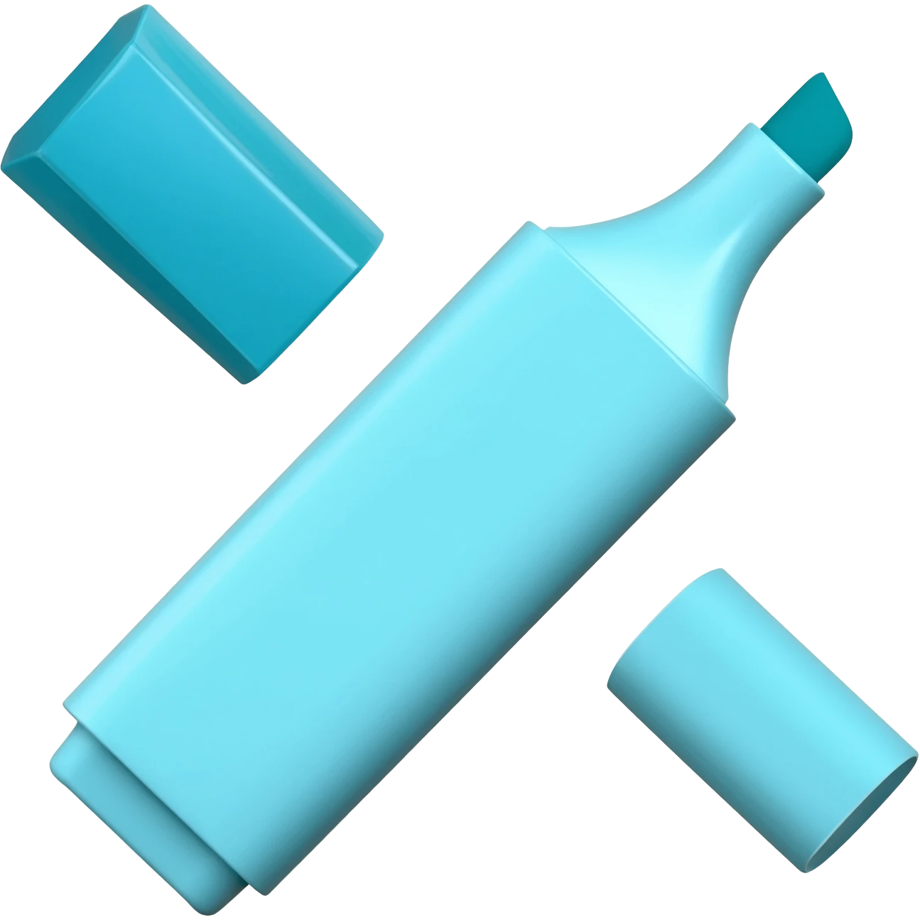 Light blue highlighter emoji