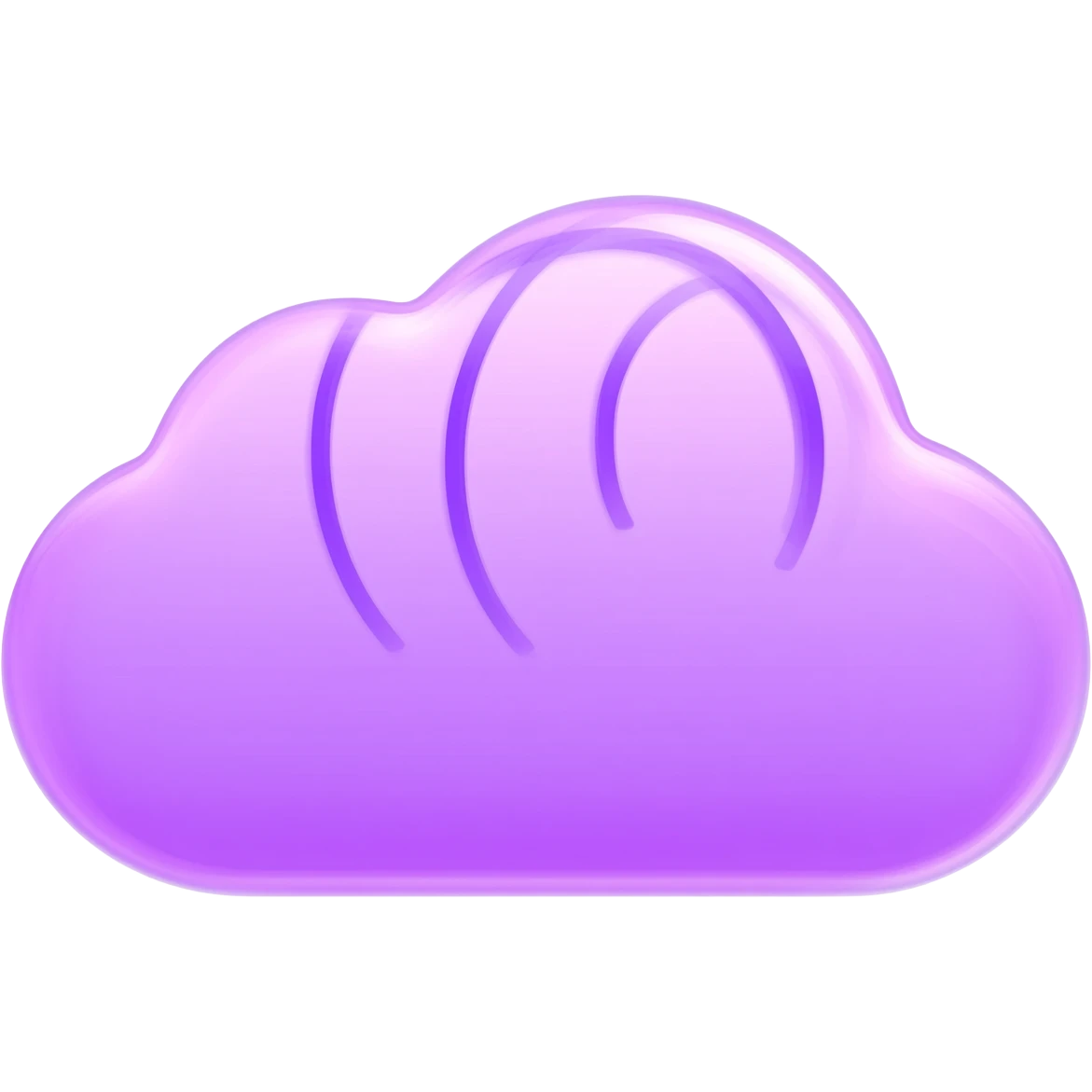 Purple fight cloud with 3 purple rings emoji