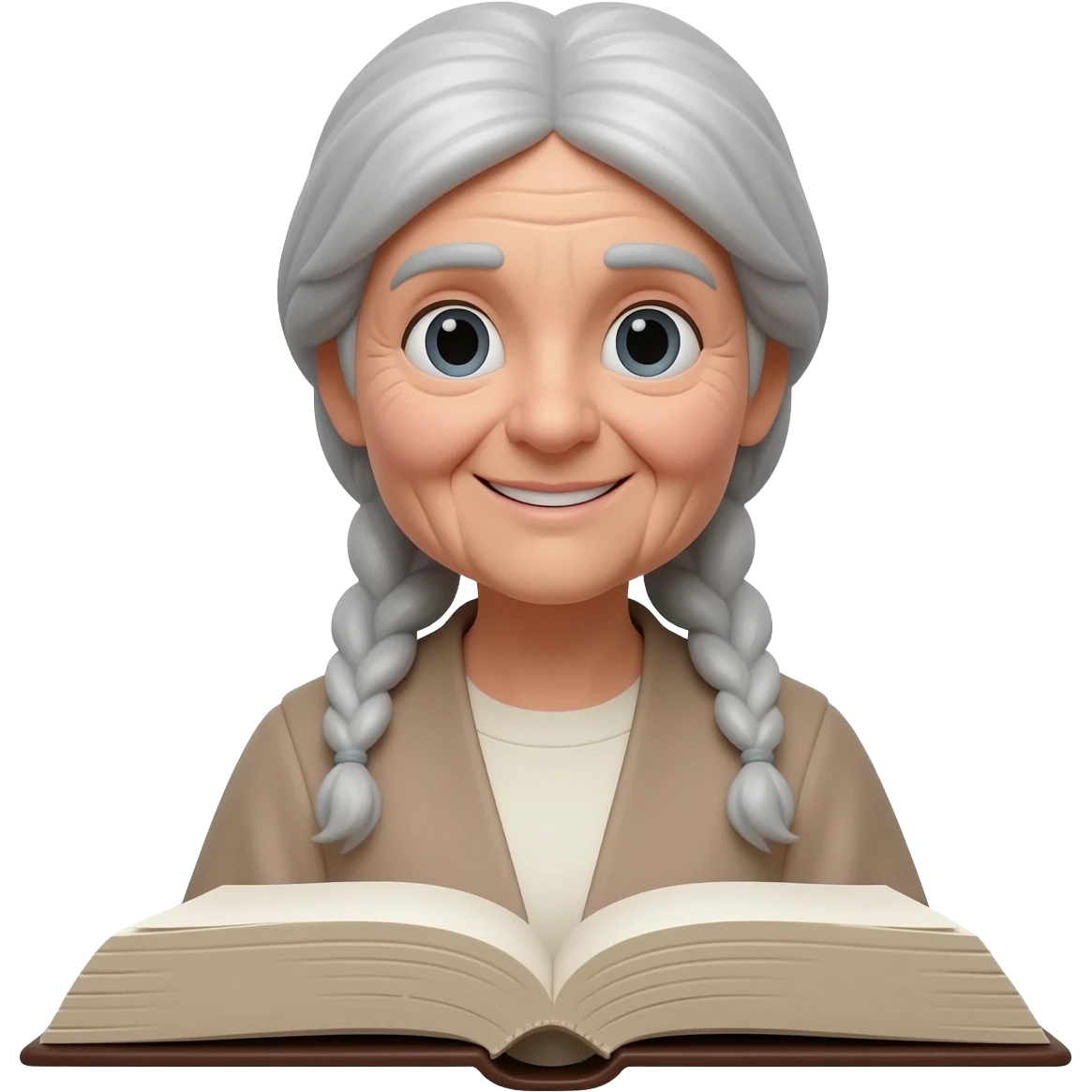 old lady  in bible emoji