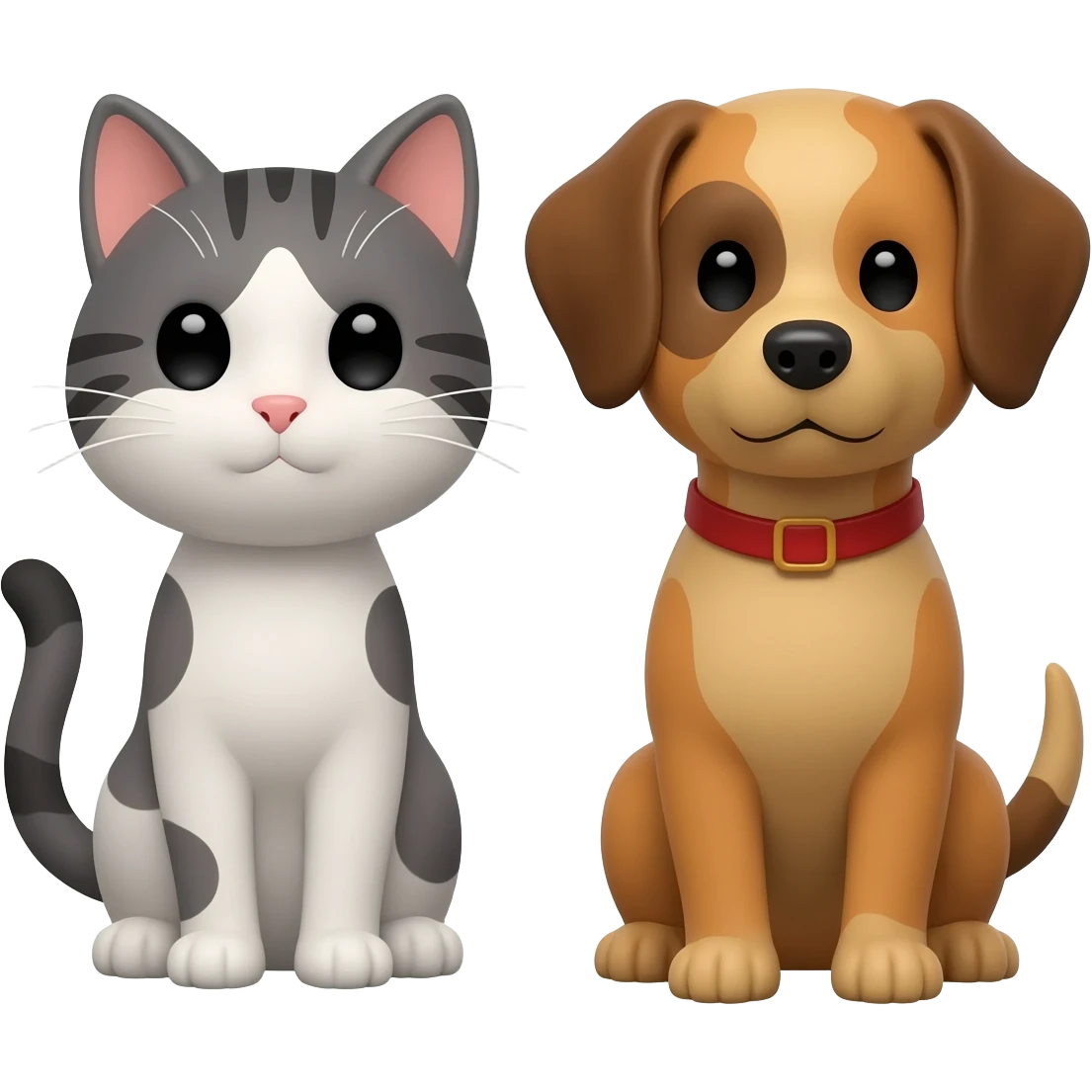 cute cat & dog emoji