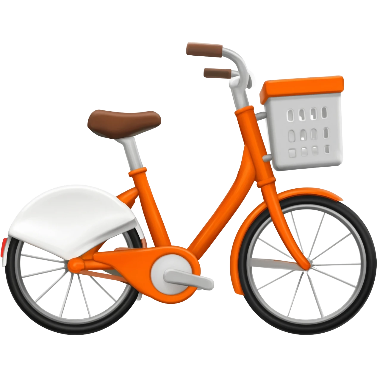 Food Delivery in Bike in Orange colour emoji