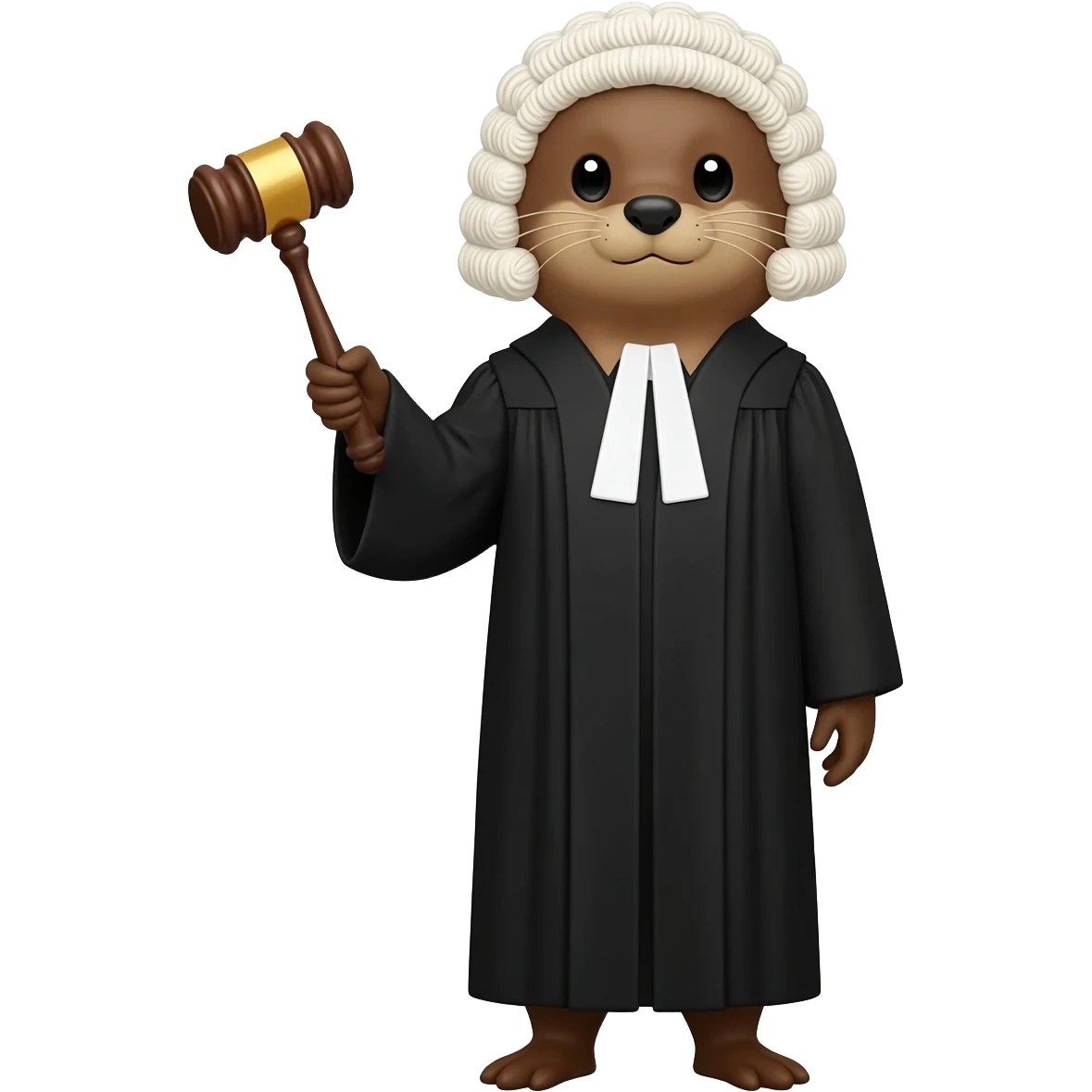 otter judge holding gavel emoji