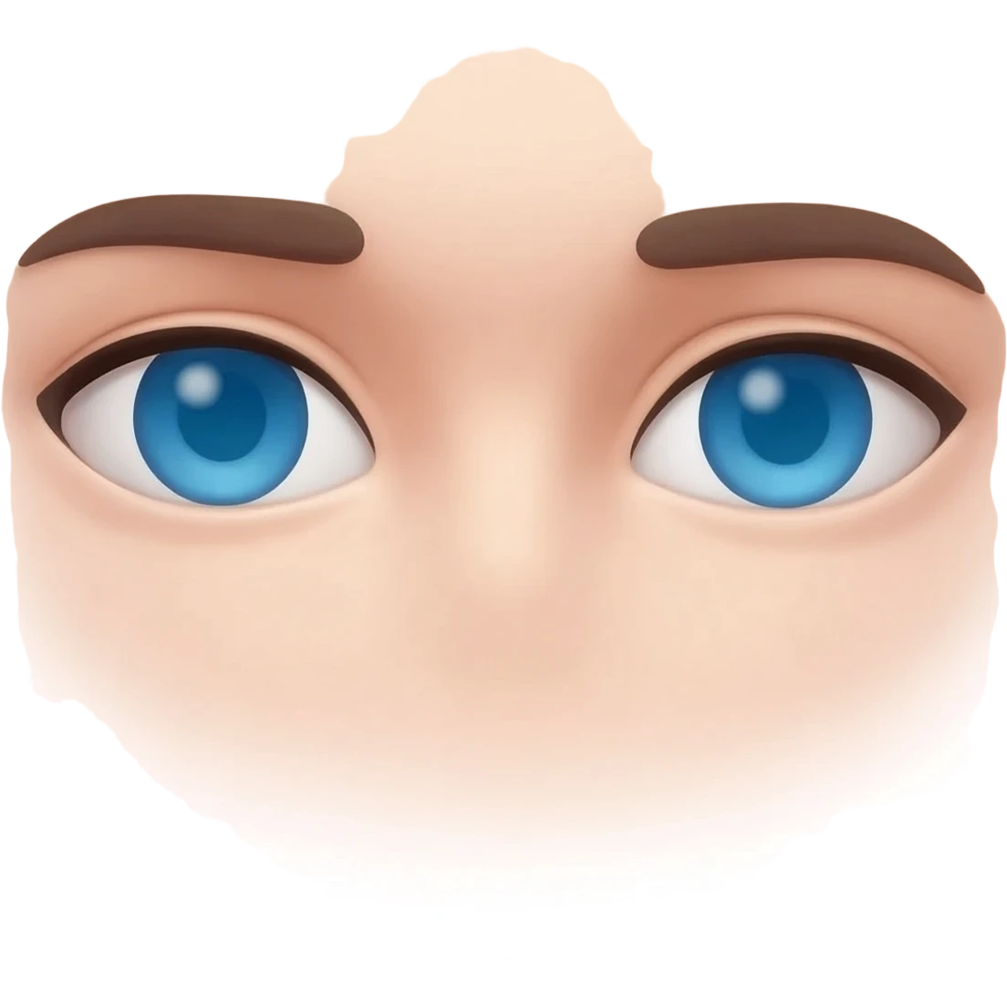 With eys though emoji