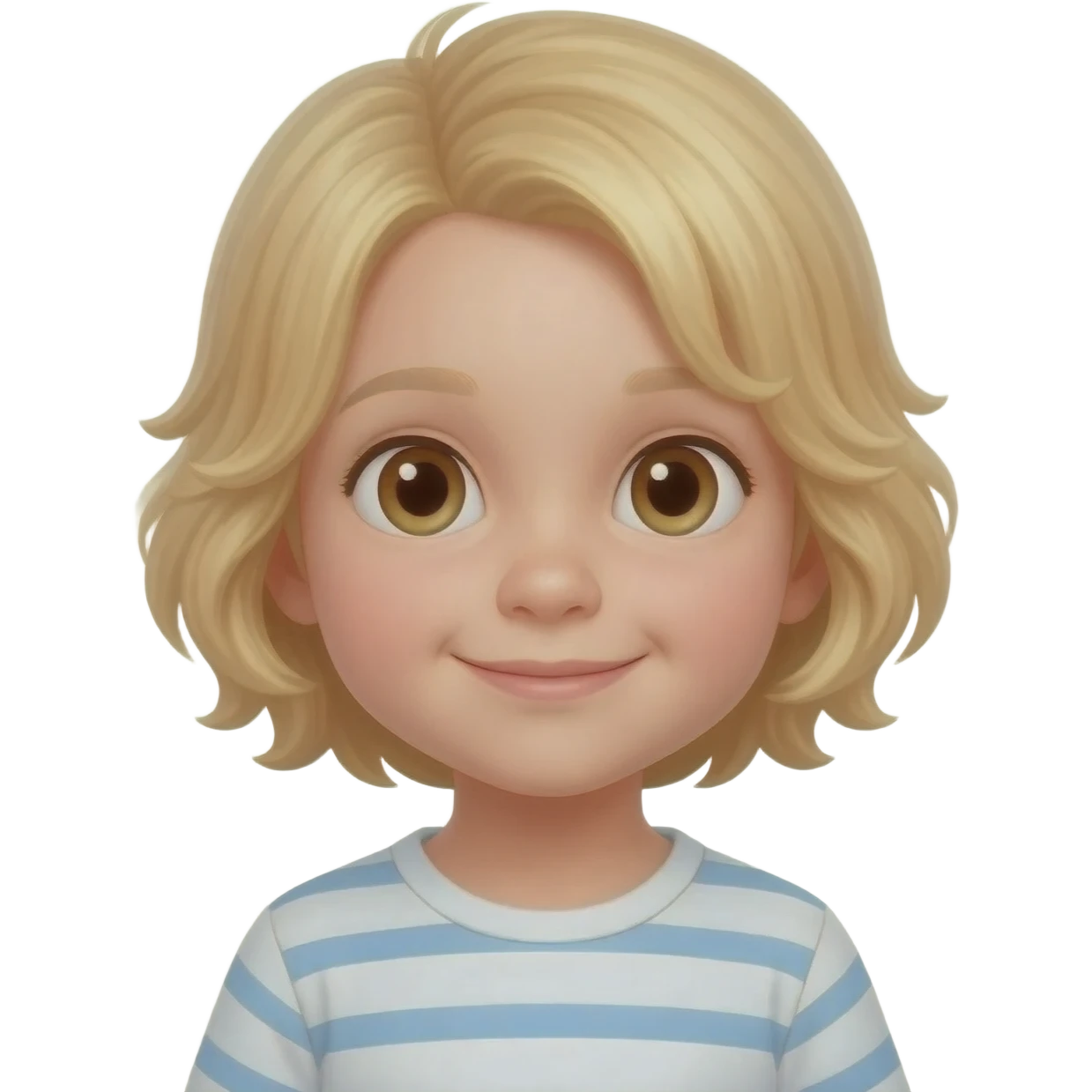 3 year old child with blonde hair emoji