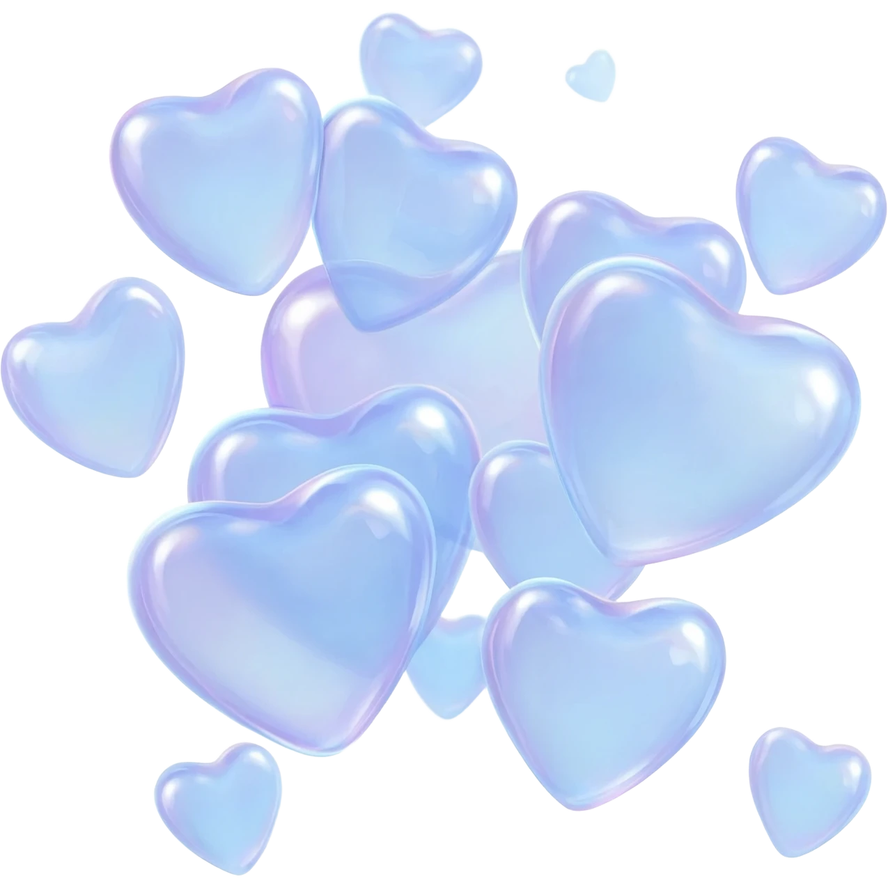 28. floating bubble hearts emoji