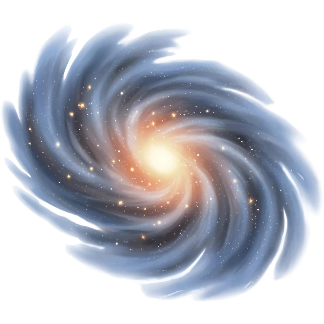 Make a galaxy collision emoji emoji