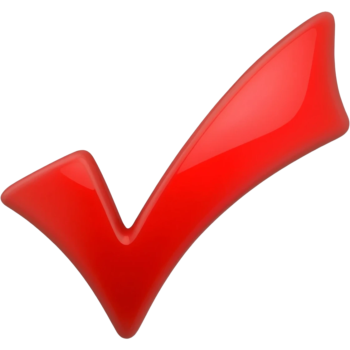 Marca de verificación roja emoji