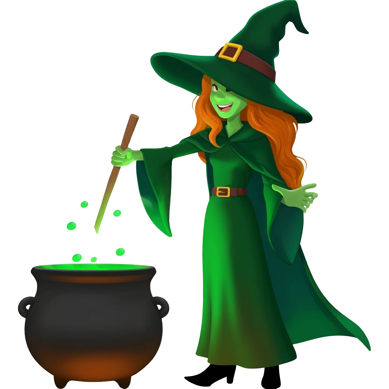 green witch cooking potion emoji
