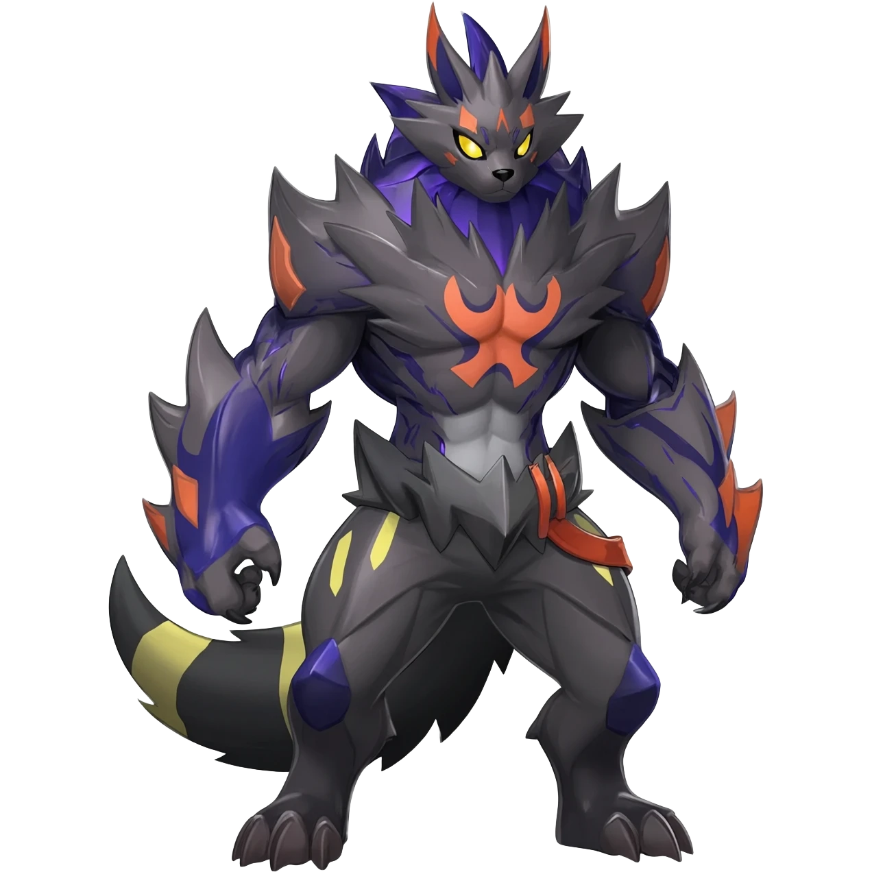 Edgy cool badass animalistic Darkrai-Umbreon-Giratina-Fakémon-hybrid-fusion-creature  emoji