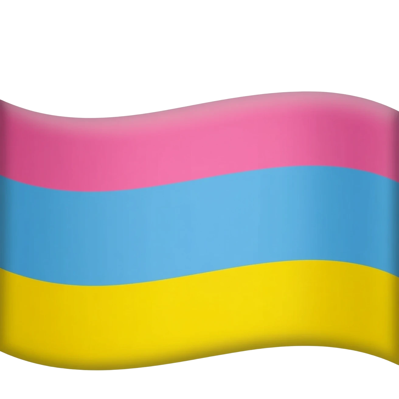 flag with pink blue and yellow strips emoji