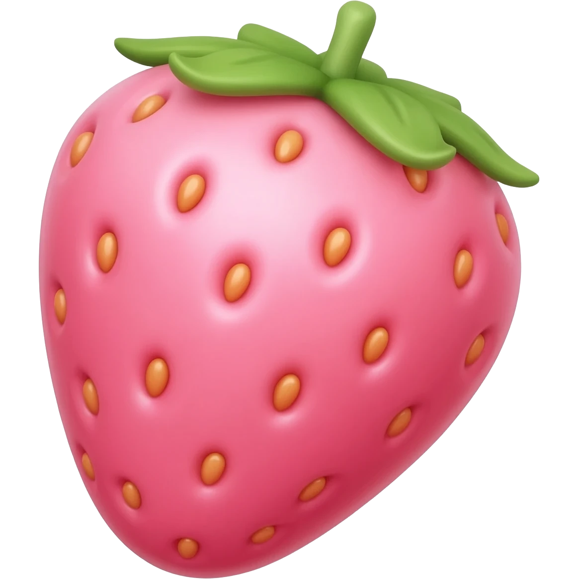 Pink strawberry cute emoji