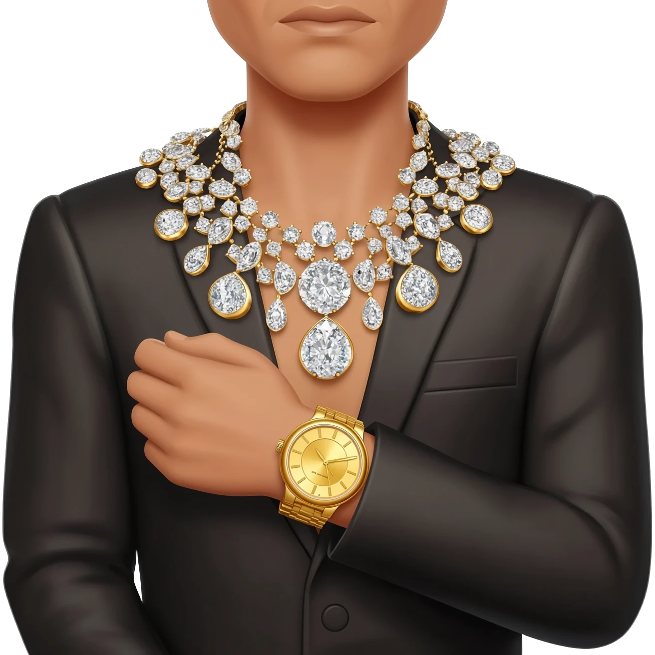 The display of wealth emoji