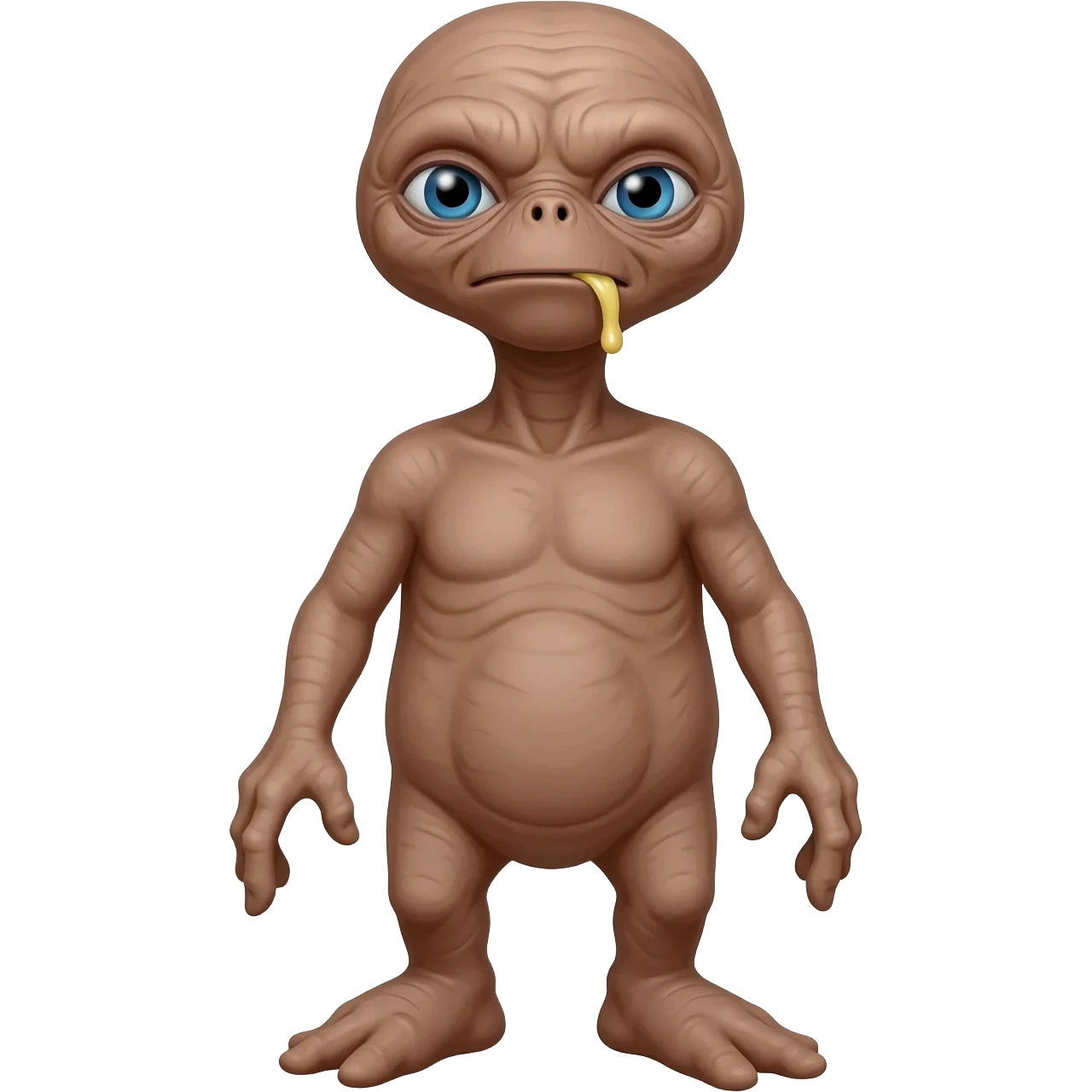 E.T. The Extra-Terrestrial from the movie vomiting emoji