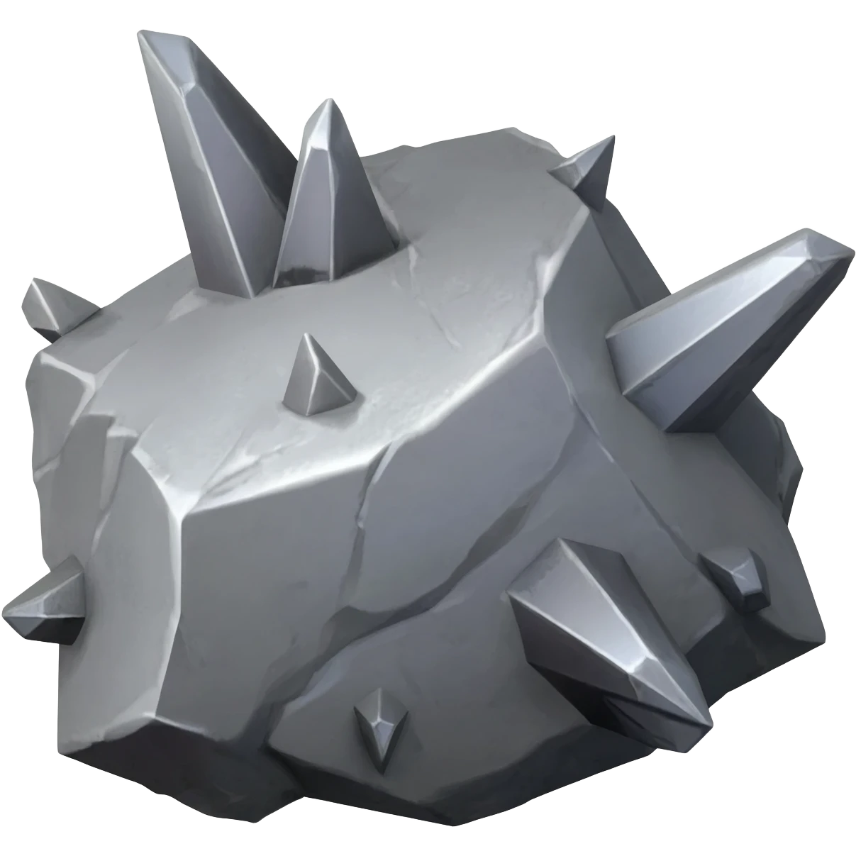 metallic rock with rectangles sticking out of it emoji