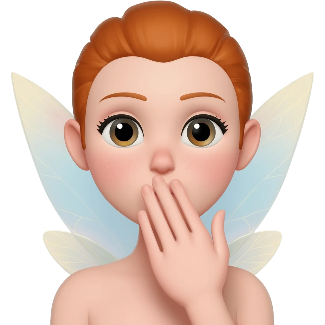 🧚‍♀️+🤭 emoji