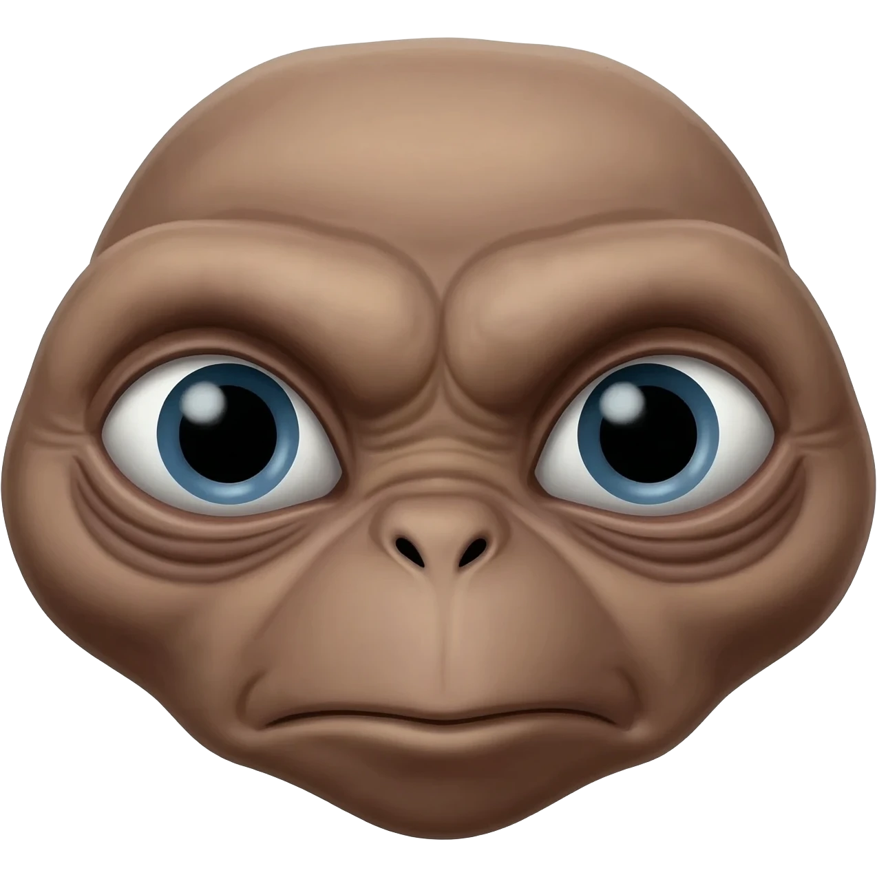 E.T. The Extra-Terrestrial from the movie getting sick emoji