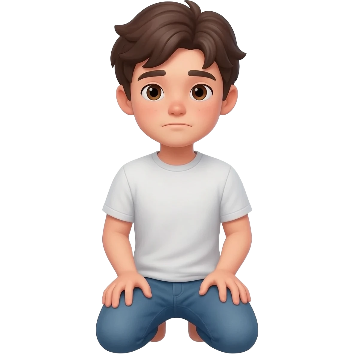 нарисуй моялящегося парня на коленях  20 - 25 лет  emoji