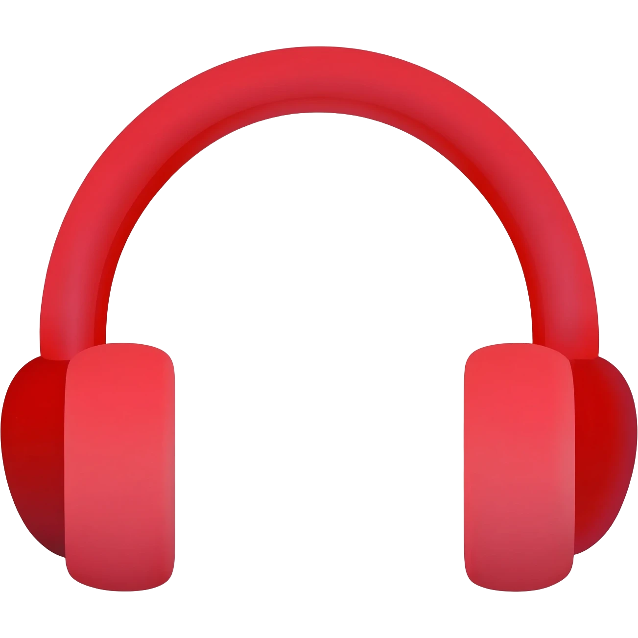 a red headphones emoji outline icon label emoji