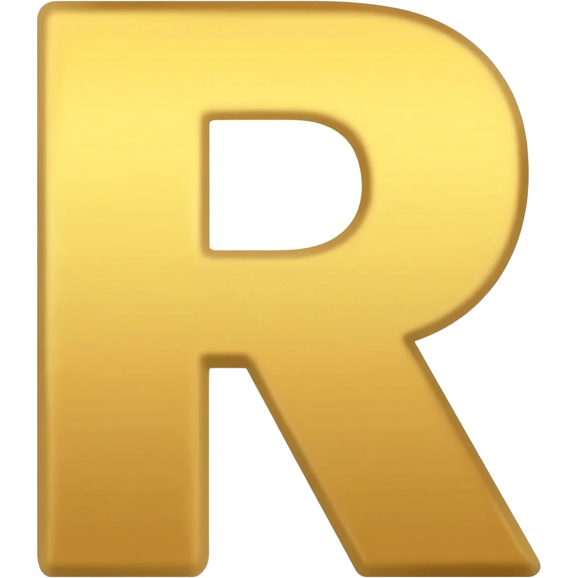 golden R letter for discord emoji emoji