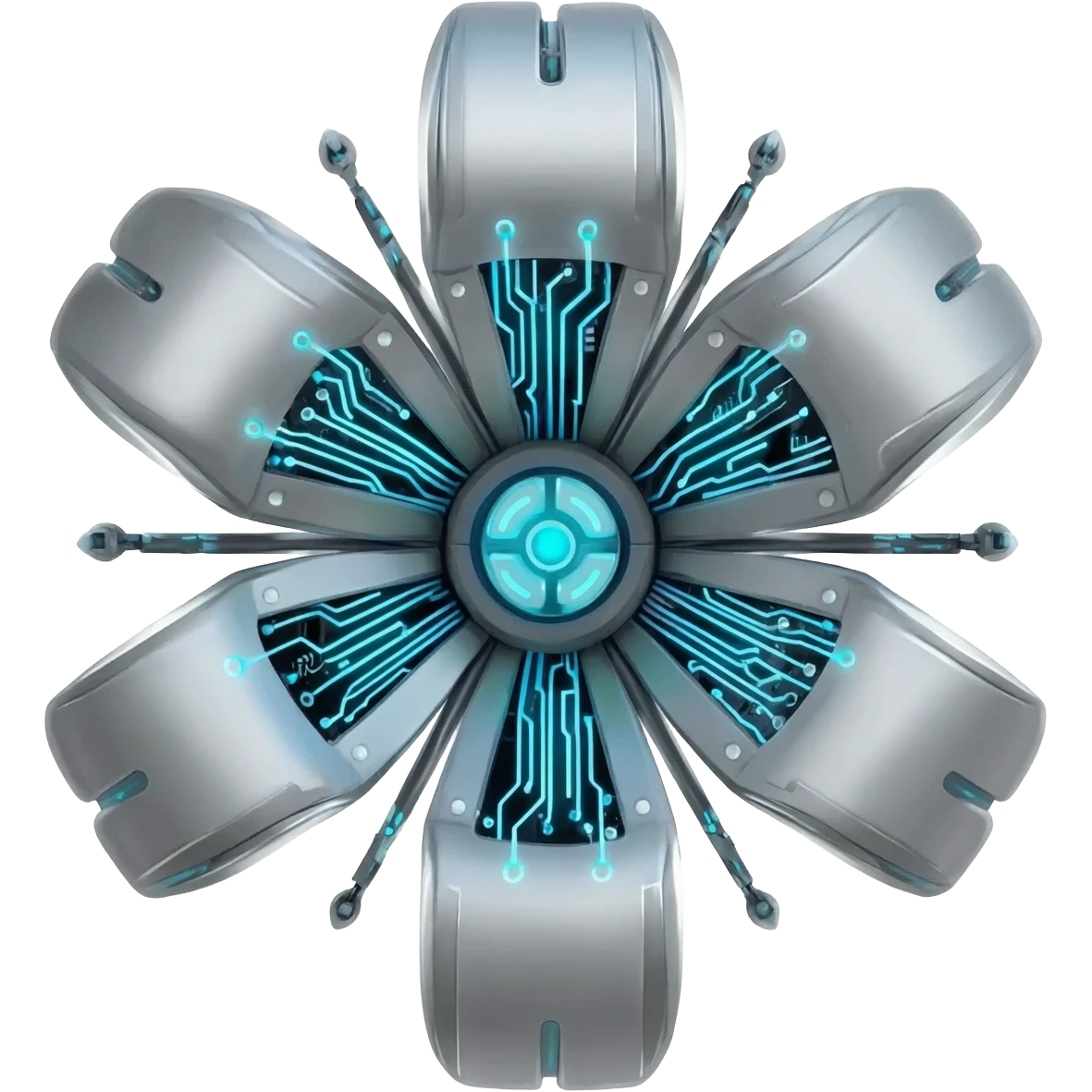 Robot Flower emoji