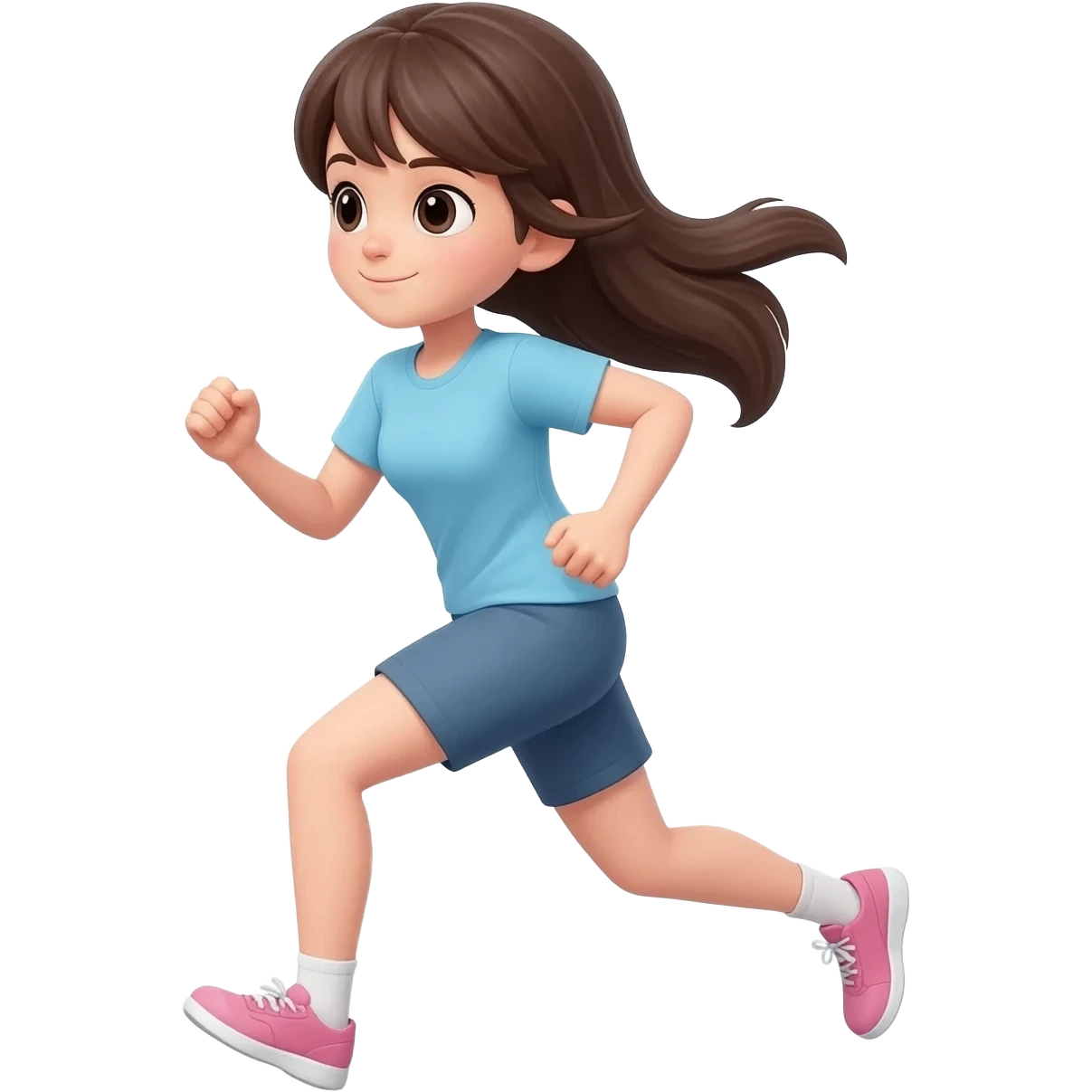 Girl running emoji