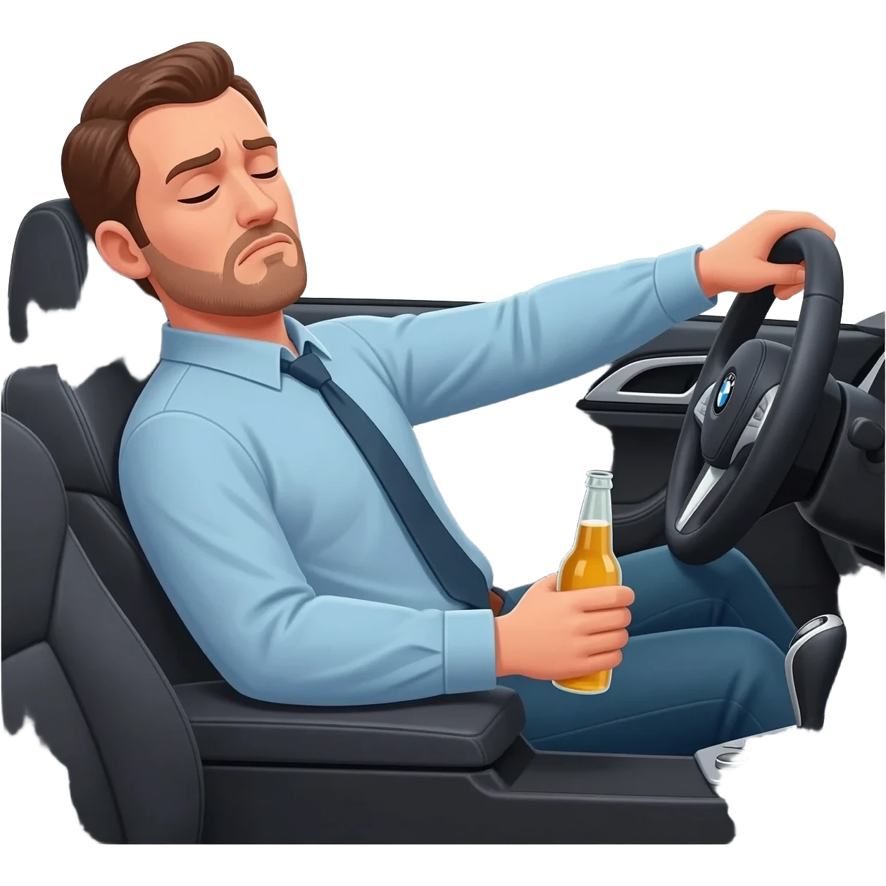 drunk main in a bmw x5 emoji