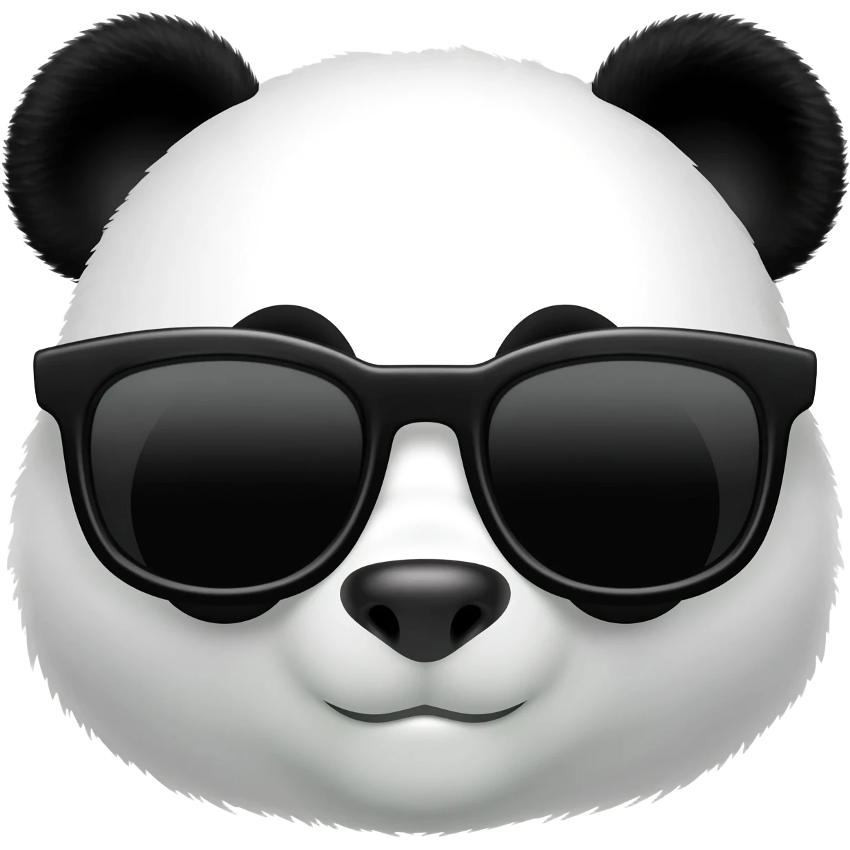 cabeza de panda con gafas negras de sol emoji