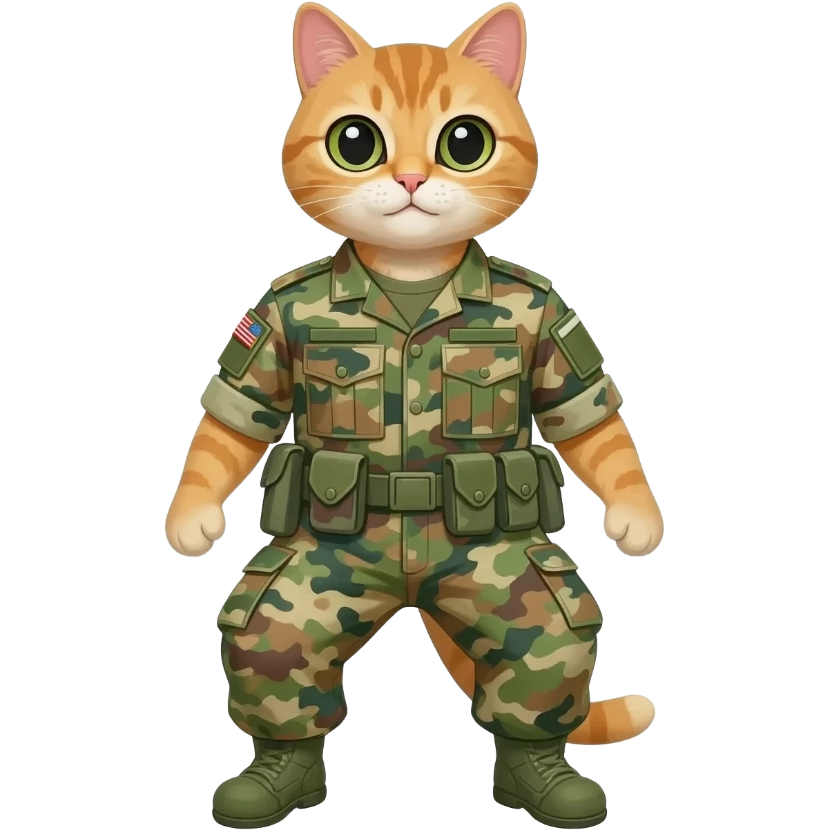 soldier cat emoji