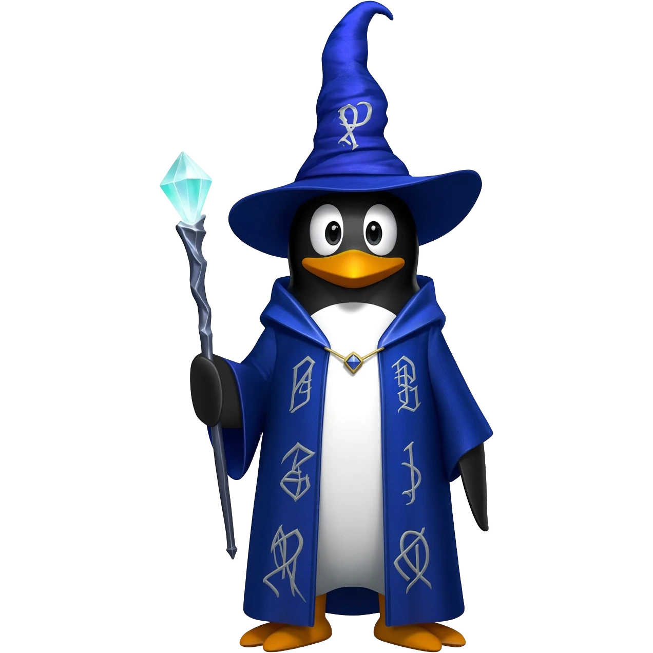 Penguin Wizard emoji