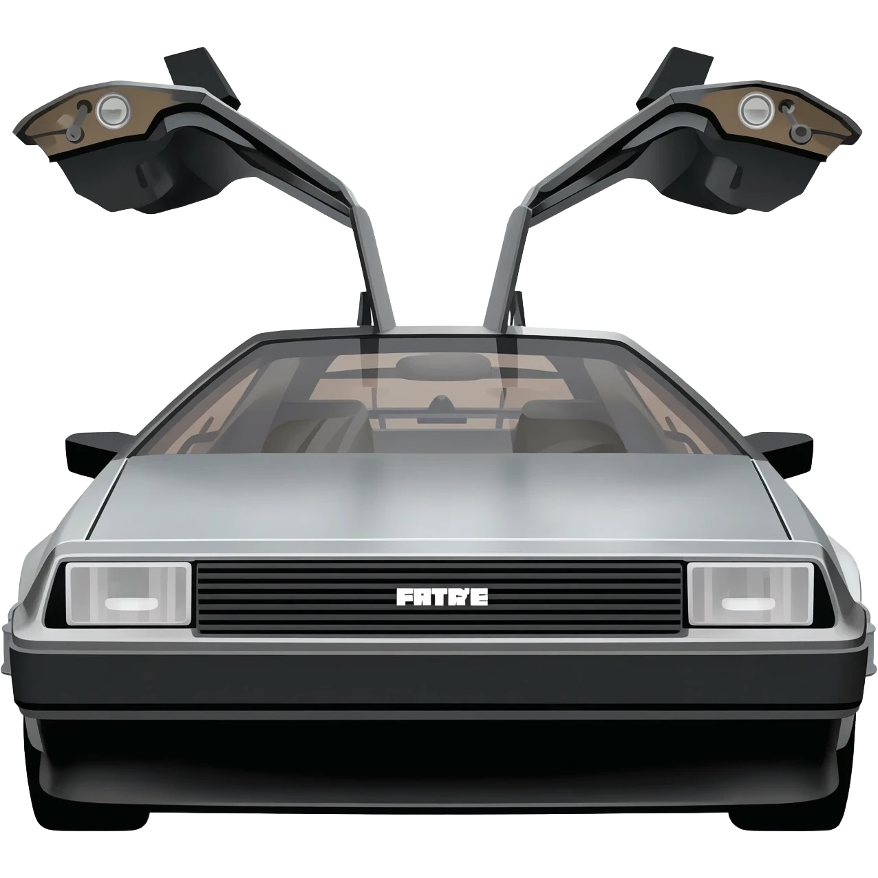DeLorean Time Machine from Back to the Future emoji