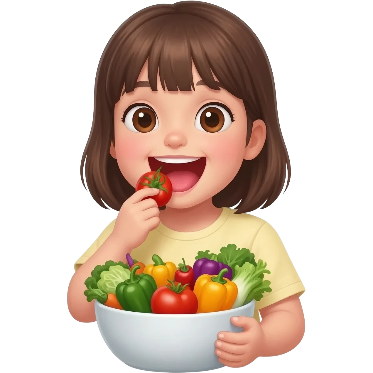 comida saludable girl emoji