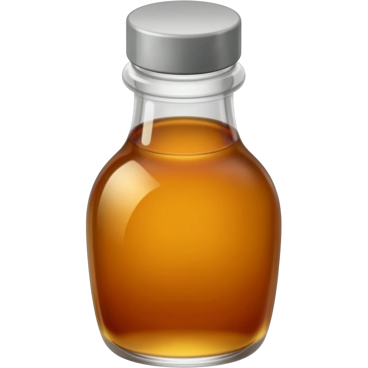clear syrup in glass bottle with a lid emoji