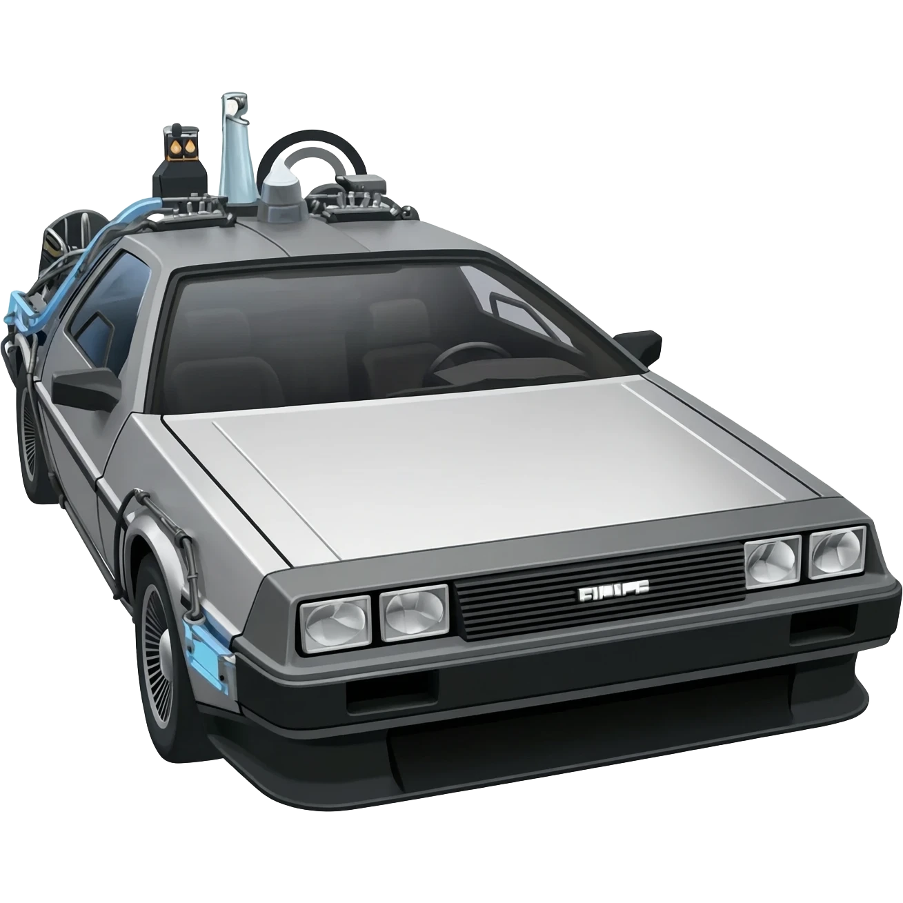 DeLorean Time Machine from Back to the Future emoji