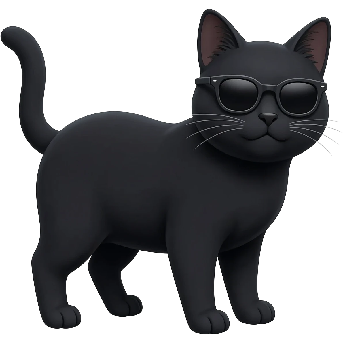 Cat wearing sunglasses emoji