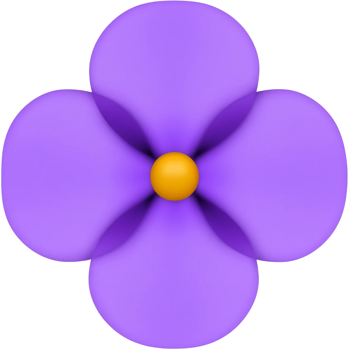 viollette fleur emoji