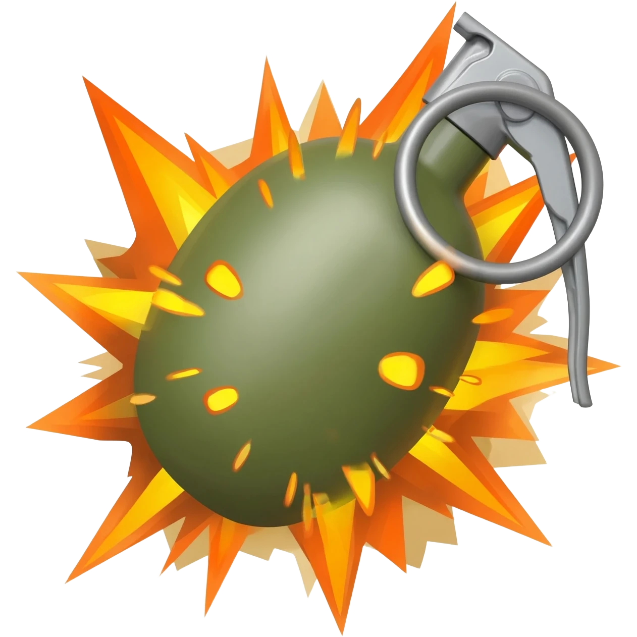 exploding grenade, emoji