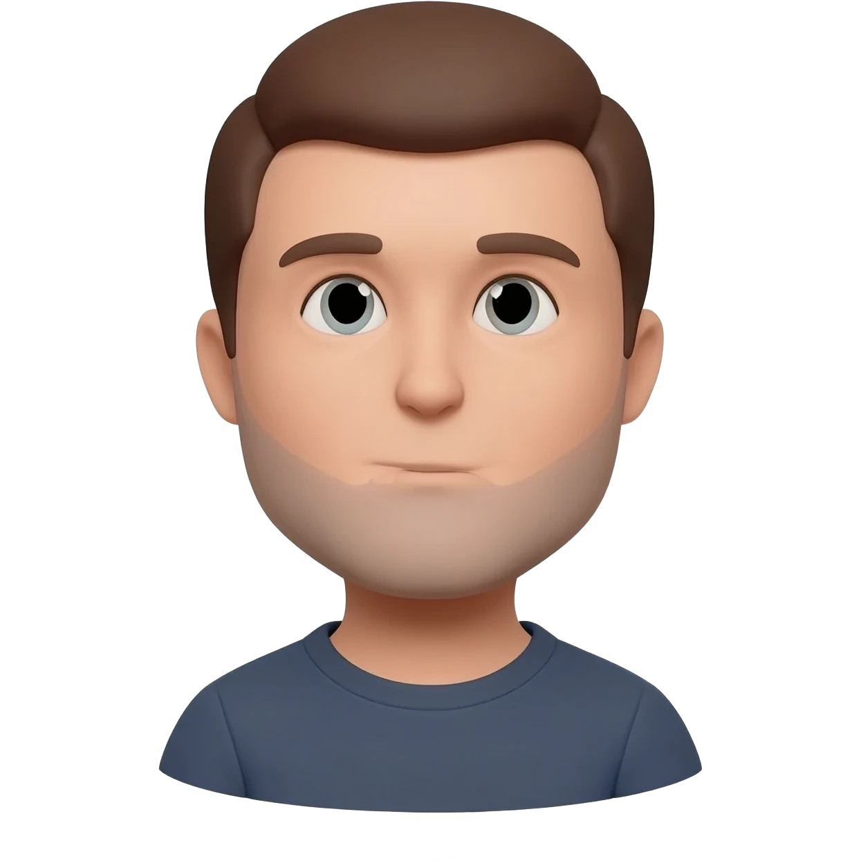 Man with just slightly off proportions emoji