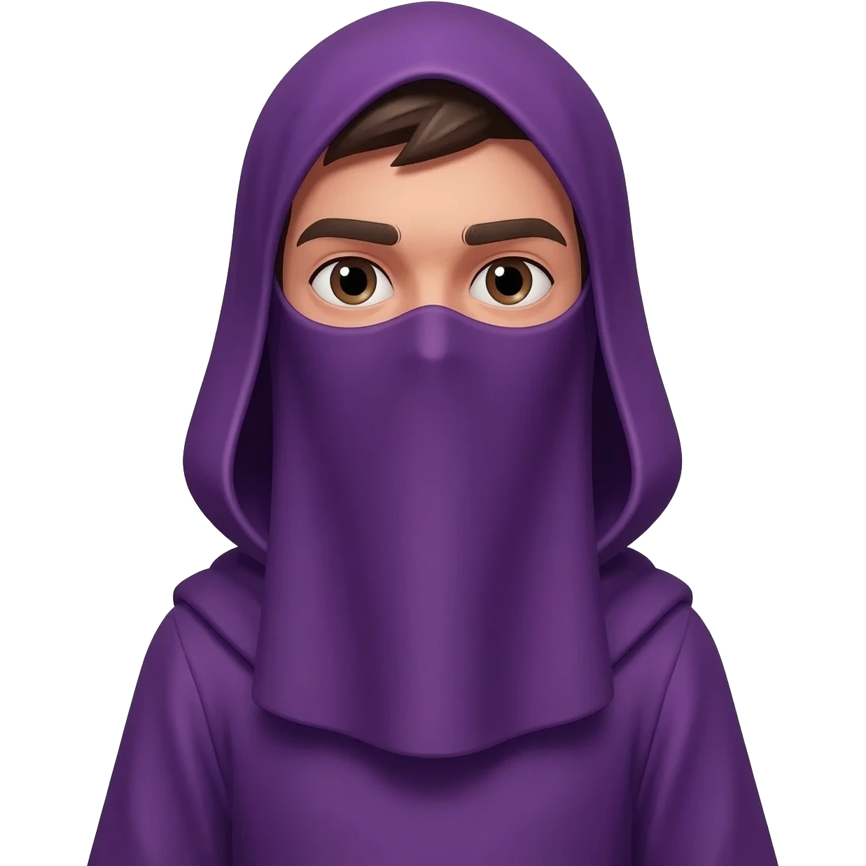 dominatrice burca viole un jeune homme emoji