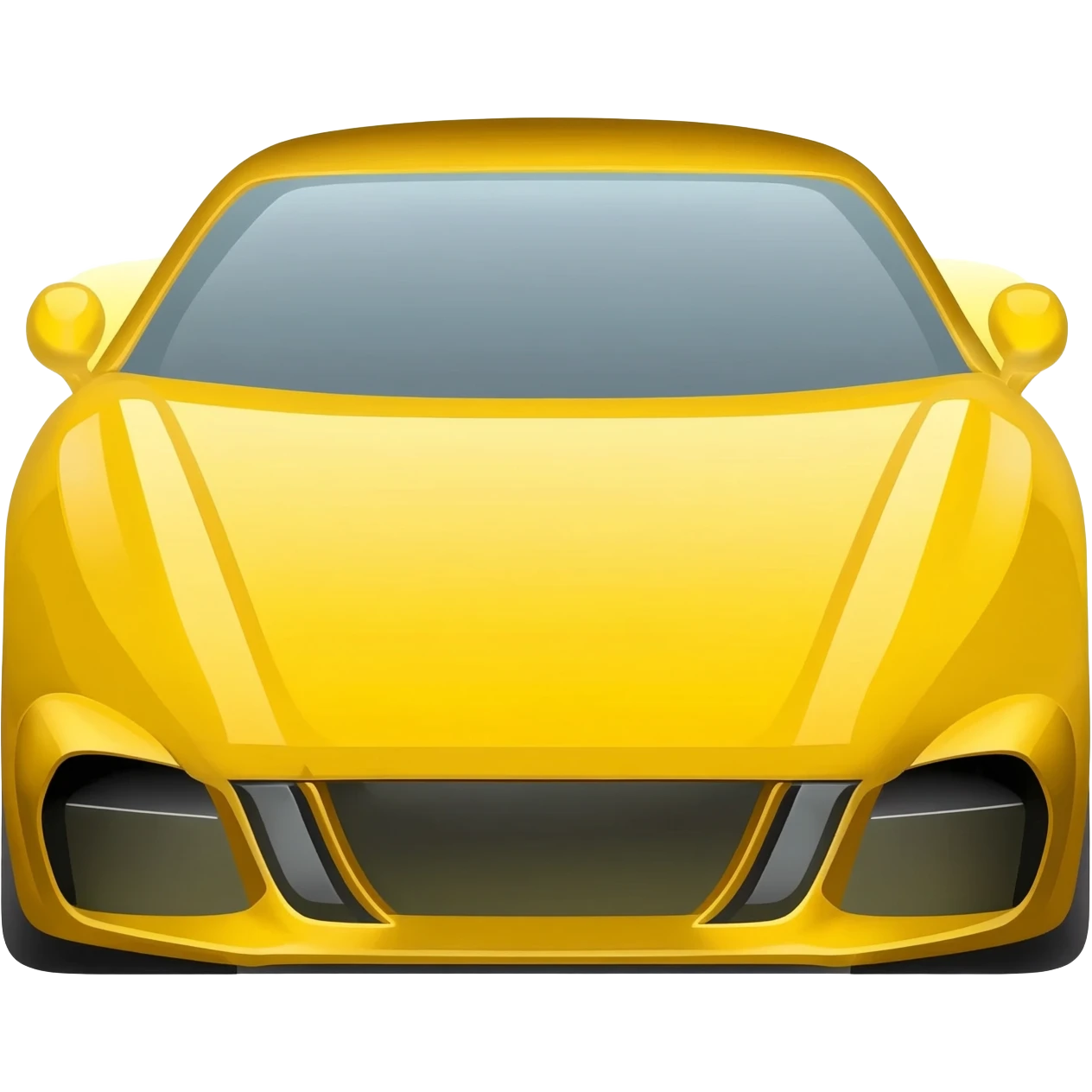 macchina SPORTIVA GIALLA emoji