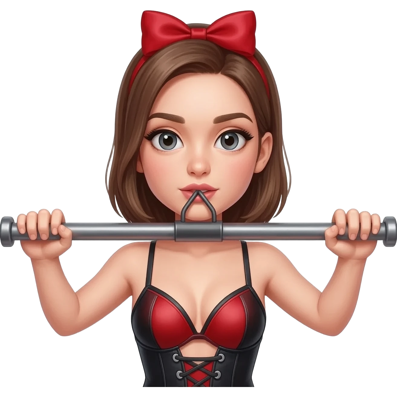 Bdsm girl spread bar emoji