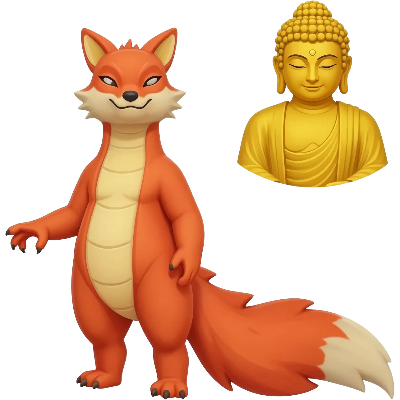 Emoji da kitsune dragon e buddah do blox frutis emoji