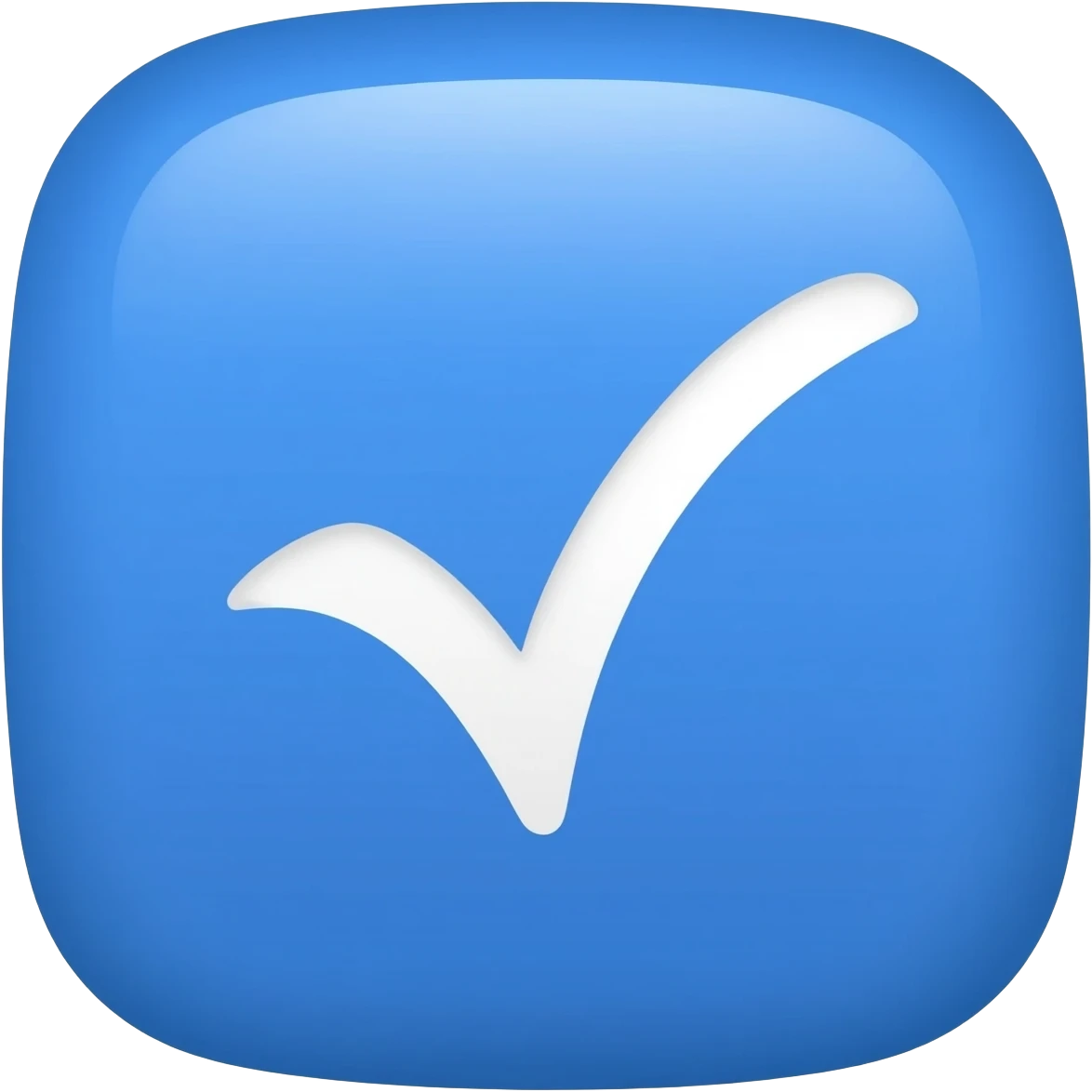 파란색 **기울어진 정사각형** 안에 **흰색 체크 표시(✔)** 가 있는 아이콘입니다.보통 **완료, 확인 을 의미함 emoji