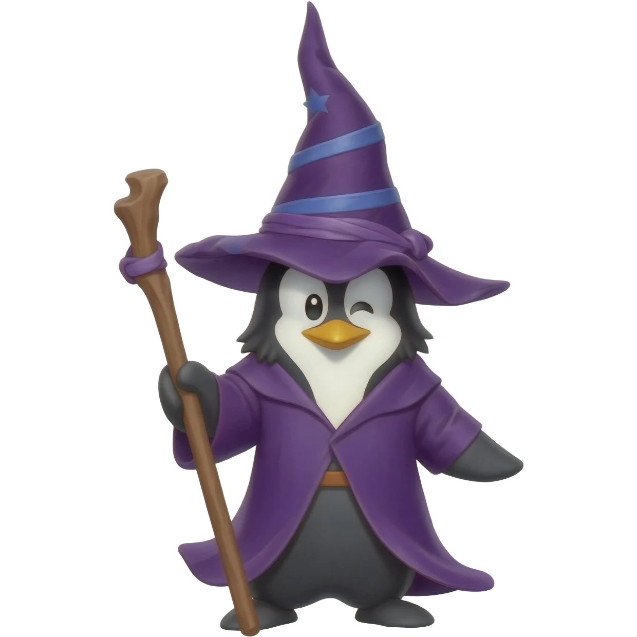 Penguin Wizard emoji