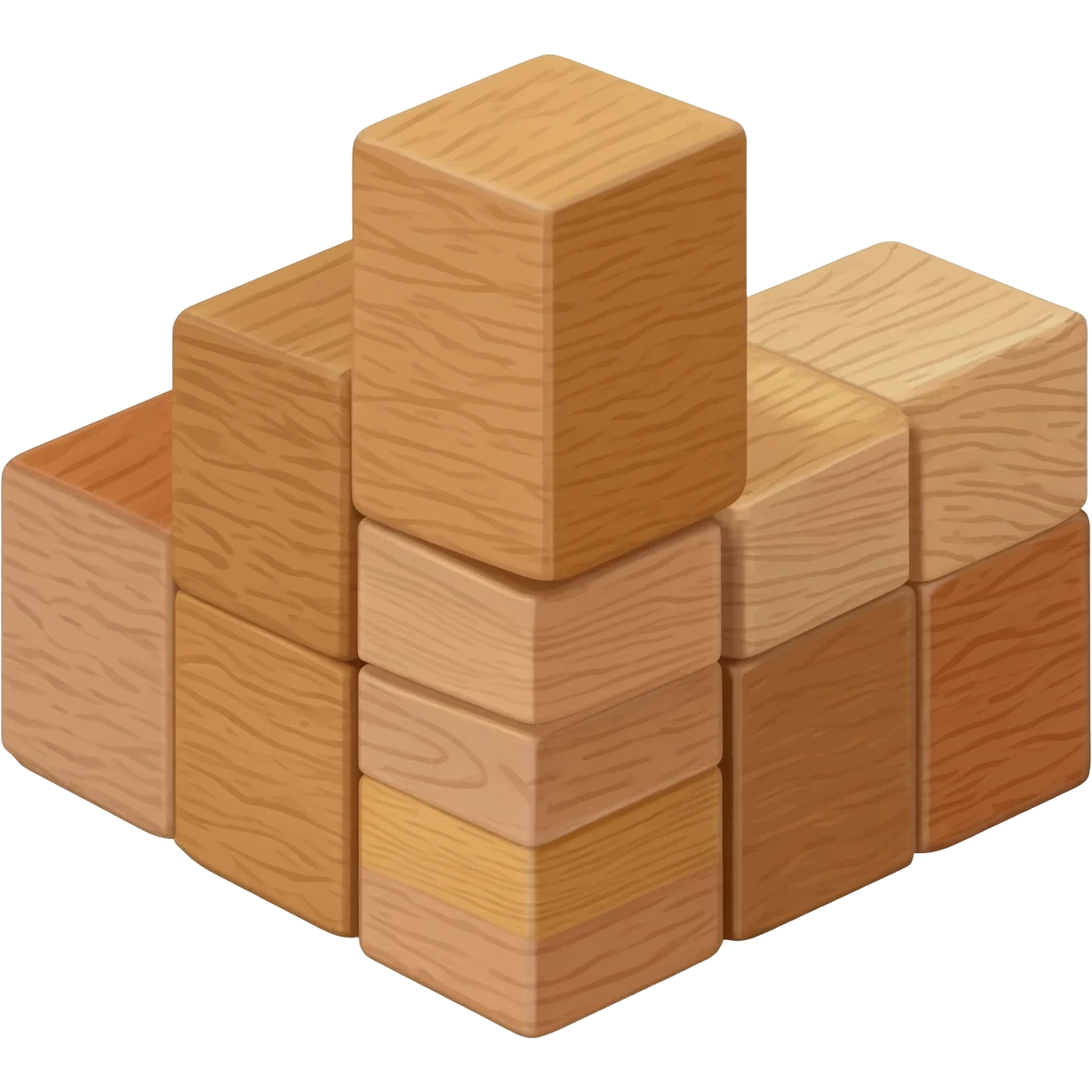 Create a stack of wooden blocks emoji
