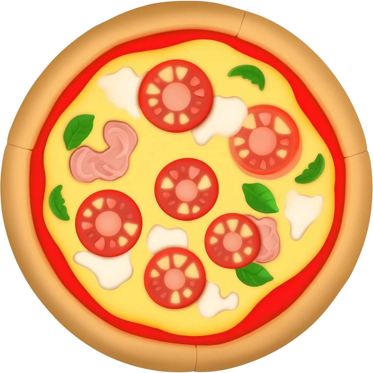 Flatbread pizza emoji