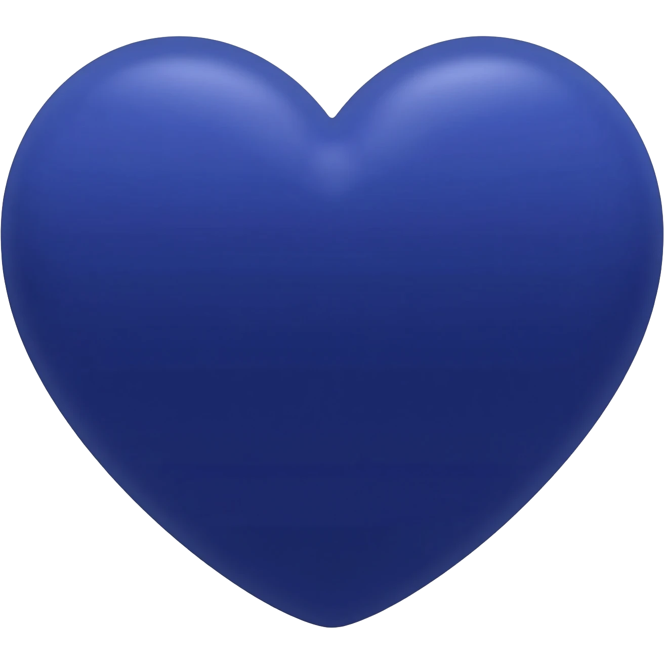 Dark Navy blue heart emoji emoji