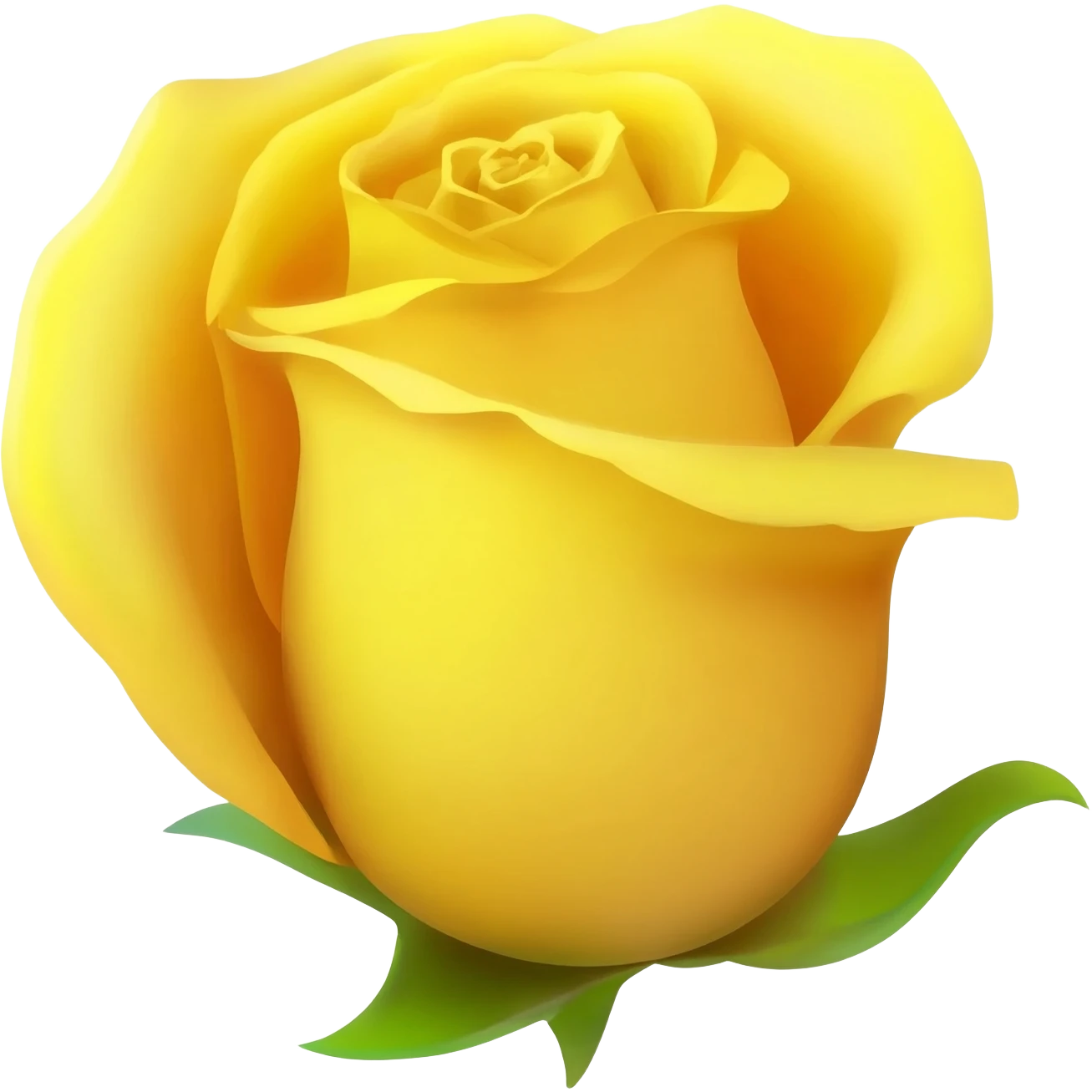 Yellow rose emoji