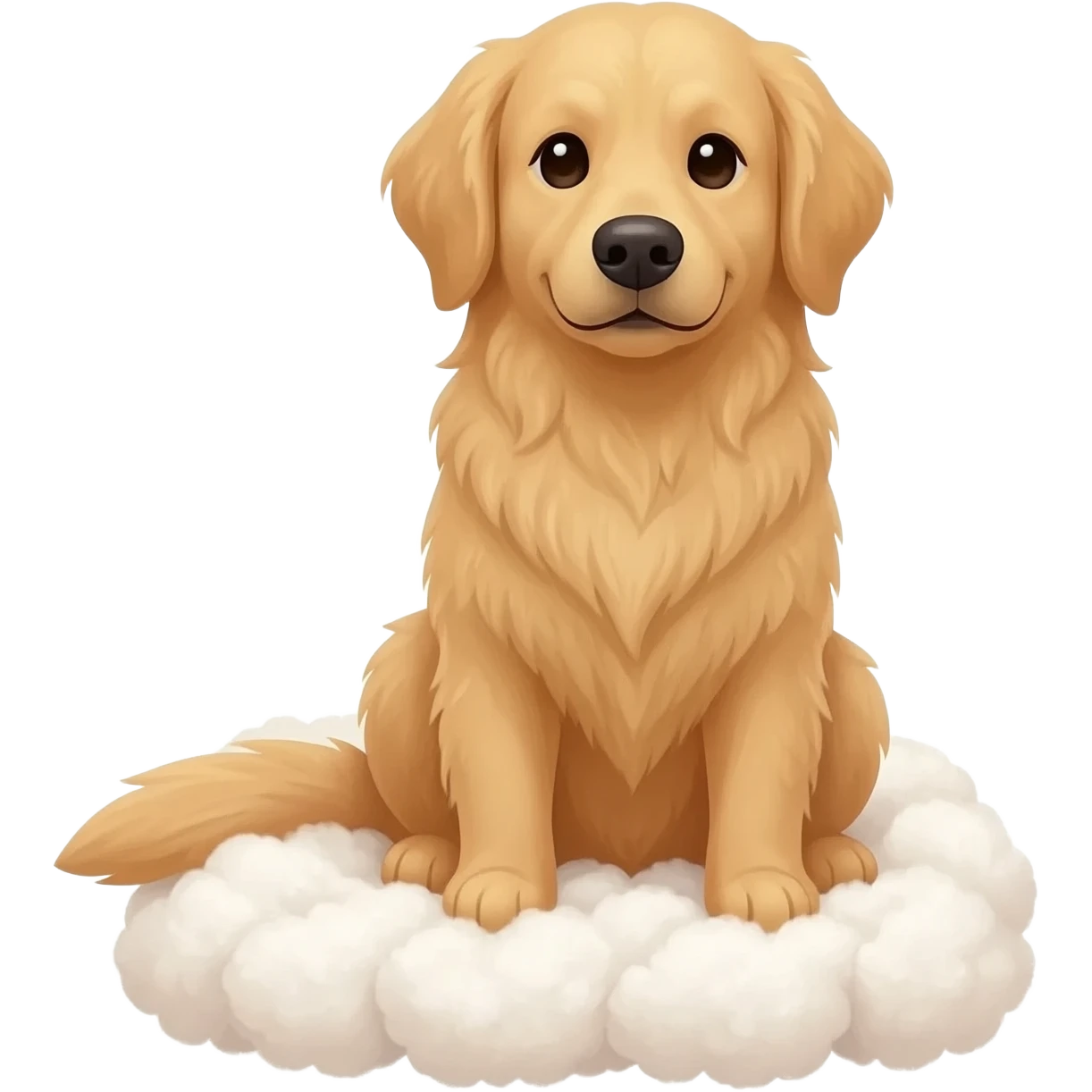 chien assis sur matelas emoji