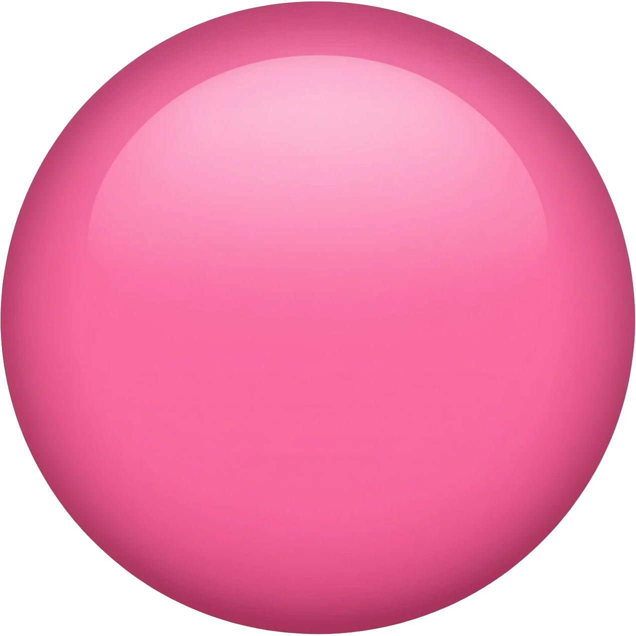 A pink circle emoji